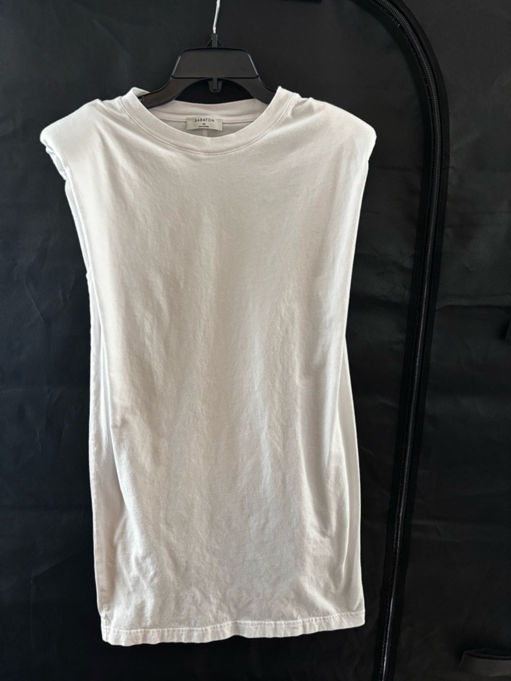 Aritizia Babaton Solid White Tee Shirt Dress - Picture 7 of 8